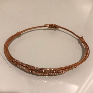 Fossil brown bracelet - adjustable